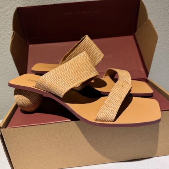 Torgeis Yara Orb Heel Sandals – Natural – Size 9 - Picture 2 of 5